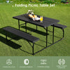 Foldable Picnic Table and Bench Set Outdoor Garden Furniture Gathering/Part