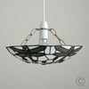 Retro Stained Glass Ceiling Light Shade Tiffany Style Easy Fit Pendant Lampshade