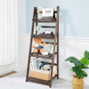 Vintage Wooden Ladder Flower Plant Stand Foldable 4 Tier Display Rack Bookshelf