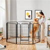 8 Panel Pet Puppy Playpen Foldable Dog Pen Rabbit Fence for Indoor/Outdoor 100cm