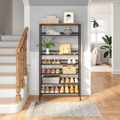 HOOBRO Shoe Rack Shoe Shelf Shoe Storage Organizer with Adjustable Metal Shelves