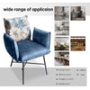 Elegant Design Accent Chair w/ Arm Dining Living Velvet Seat Furniture Steel Leg