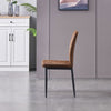 New Set of 4/6 Dining Chairs Padded Seat High back Metal Legs Home Furniture