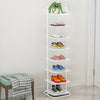 8 Tier Detached Metal Shoe Rack Stand Storage Shelf Organiser Home Decor Door UK