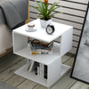 Bedside Chest Side Table Display Shelves Bedroom Furniture Storage Nightstand