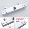 Thermostatic Bath Shower Mixer Set Square Twin Head Expose Valve Rainfall Chrome