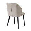 2/4/6pcs Dining Chairs Set Faux Leather Seat Back Metal Legs Kitchen Chair