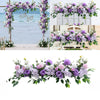 1M Artificial Wedding Arch Rose Flower Row Wall Panel Table Backdrop Party Decor