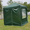 2x2M Folding Marquee Gazebo Tent Waterproof Garden Party Canopy Shelter Windbar