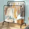 Heavy Duty Double Clothes Rail Hanging Rack Garment Display Stand Storage Shelf