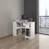 Computer Desk Office WhiteTable Workstation Study PC Furniture Drawer Bookcase H