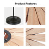 Retro Chandelier Ceiling Light Vintage Wood Woven Ceiling Lamp Dining Table Hang