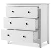 Sideboard Cabinet Chest of Drawers Storage 3 Drawers Anti-tipping Bedroom White
