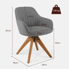 Modern 360° Swivel Accent Chair Ergonomic Leisure Armchair Padded Lounger Seat