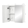 Double Door Bathroom Mirror Cabinet Cupboard Storage Shelf Wall Mounted White