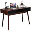 Wooden Computer Desk PC Laptop Table Writing Study Workstation with 2 Drawers