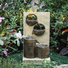 Electric Outdoor Fountains Garden Rockfall Water Feature Cascading Fountain uk