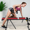 Adjustable Foldable Weights Bench Press Dumbbells Dip Station Lifting Gym Sit Up