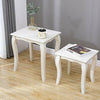 Nesting Table Set of 2 Sofa Table Side End Table Coffee Table Set Accent