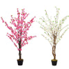 150cm Faux Blossom Peach Tree Potted Plant Indoor Outdoor Garden Decor Flowers