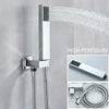 3-Way Conceal Shower Set Mixer Valve 16"Head Handheld Spray Bathtub Spout Chrome