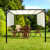 3m Garden Tent Heavy Duty Metal Gazebo Outdoor BBQParty Marquee Retractable Roof