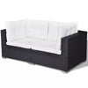 42743 17 Piece Garden Sofa Set Poly Rattan Black (UK/IE/FI/NO Only) F1M4