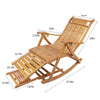 Sun Lounger Garden Chair Nap Chair Foldable Deck Rocking Chair with Foot Massage
