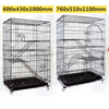 LEVEL Cat Cage Foldable Metal Pet Crate Playpen Spacious Kitten Ferret Cage