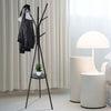 Metal Hat Coat Stand Clothes Storage Rack Umbrella Stand Hanger Hooks With Shelf