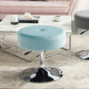 Velvet Round Gas Lift Barstool Swivel Dining Stool Makeup Chair Padded Footstool