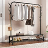 Heavy Duty Clothes Rail Metal Garment Hanging Stand Shoe Rack Home Storage Shelf