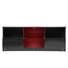 Modern 120cm TV Stand Unit Cabinet High Gloss with Drawers LED Light