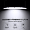 Super Bright LED Garage Light Honeycomb Ceiling Fixture Lights Workshop Lamp