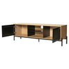 Modern Wood Rattan Doors Drawer TV Stands Cabinet Sideboard Console Coffee Table