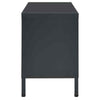 TV Cabinet Steel and Glass practical Rugged with storage space stable