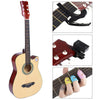38" Folk Acoustic Guitar Musical Instrument Set with Tuner Capo for Beginner UK
