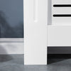 White Radiator Cover Small Large MDF Slat Wood Cabinet Shelf Grill Furniture