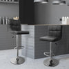 2PCS bar stool 360 degrees swivel comfortable with PU leather soft upholstery