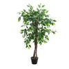 120cm Artificial Banyan Tree Realistic Fake Potted Green Plant In/ Outdoor Decor