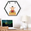 Modern Hexagon Metal Wire Wall Shelf Storage Home Office Decor Floating Shelve