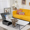 2-in-1 Convertible Sofa Bed Folding Ottoman Sleeper Space Saving Couch Lounger