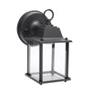 New Black Metal & Glass Outdoor Waterproof Lantern Wall Light Lamp Garden Porch