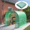 2M H Walk-in Greenhouse Garden Polytunnel Grow Tunnel Flower Vegetable Allotment