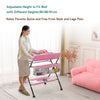 Adjustable Height Baby Changing Table Infant Diaper Changing Station with Wheels