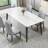 Stunning Gloss Finish Marble Dining Table Living Room Breakfast Table Party Xmas