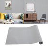 10m Grey Linen PVC Wallpaper Roll Sticker Home Decor Back Sticky Self Adhesive