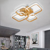 Modern Lamp Golden Square LED Ceiling Light Chandelier Light Living Room Kitchen