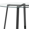 Tempered Glass Dining Table Modern Home Office Kitchen Table with Chrome Legs UK