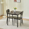 3 Pieces Kitchen Dining Room Table and Chairs Set of 2 Space Saving Dinette